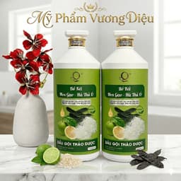 Dầu Gội Xả Thảo Dược Bồ Kết Hà Thủ Ô – Mượt tóc, Giảm rụng, Kích Thích Mọc Tóc 2000ML 1
