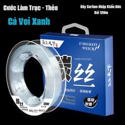 Cước Câu Cá Làm Trục Hoặc Thẻo NYLON Cá Voi Xanh độ dài 120m siêu cường lực tốt 1