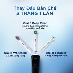 [KOL] Combo Couple 2 Bàn Chải Điện ORAL-B VITALITY Pro 3 CHẾ ĐỘ giúp làm Sạch Sâu Từng Kẽ Răng 9
