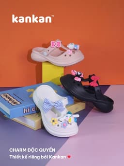 Dép Sục Cho Bé Gái Kuromi KanKanStore Giày Sục Trẻ Em Melody Cinamol Kitty Gấu Dâu 4 5 6 7 8 9 10 Tuổi KA37 7