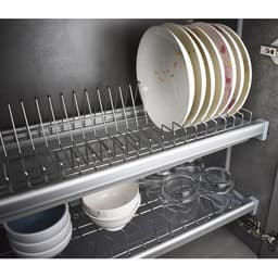 Giá Đựng Bát Đĩa Cố Định HATO Inox 304 Cao Cấp Chống Gỉ, Kệ Đựng Bát Đĩa Nhà Bếp Chắc Chắn Và Sáng Bóng 4