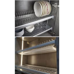 Giá Đựng Bát Đĩa Cố Định HATO Inox 304 Cao Cấp Chống Gỉ, Kệ Đựng Bát Đĩa Nhà Bếp Chắc Chắn Và Sáng Bóng 2