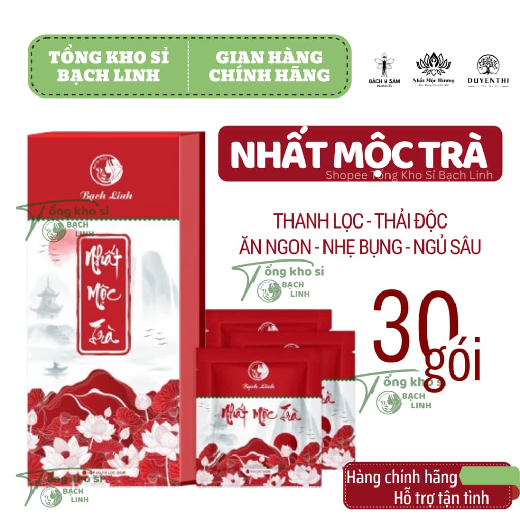 Nhất Mộc Trà Duyên Thị Bạch Linh phiên bản mới - Trà Thảo Dược Thanh Lọc Cơ Thể (Hộp 30 gói x 5g)