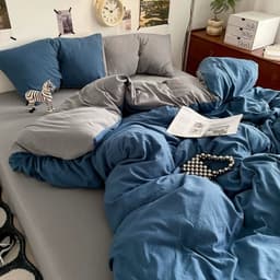 Set chăn ga đũi hàn basic 4 món mềm mịn thoáng mát co giãn 4 chiều kích thước lớn 4