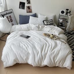 Set chăn ga đũi hàn basic 4 món mềm mịn thoáng mát co giãn 4 chiều kích thước lớn 8