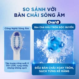 [KOL] [MUA 1 TẶNG 2] Mua 1 Bàn Chải Điện ORAL-B Vitality Pro Lilac TẶNG Set 2 Đầu Bàn Chải Sạch Sâu 3