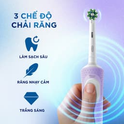 [KOL] [MUA 1 TẶNG 2] Mua 1 Bàn Chải Điện ORAL-B Vitality Pro Lilac TẶNG Set 2 Đầu Bàn Chải Sạch Sâu 5