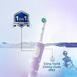 [KOL] [MUA 1 TẶNG 2] Mua 1 Bàn Chải Điện ORAL-B Vitality Pro Lilac TẶNG Set 2 Đầu Bàn Chải Sạch Sâu 8