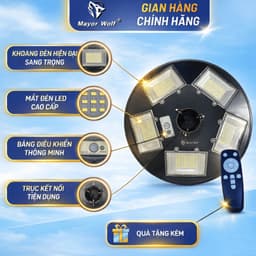 Đèn UFO Năng Lượng Mặt Trời Mayor Wolf 250W Chính Hãng Bảo Hành 2 Năm 3