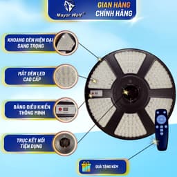 Đèn UFO Năng Lượng Mặt Trời Mayor Wolf 600W Chính Hãng Bảo Hành 2 Năm 2