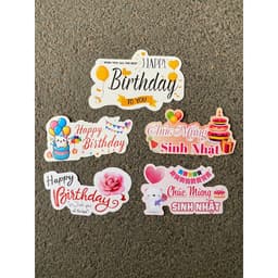 Banner Chúc Mừng sinh nhật,Happy birthday,trang trí bánh kem,giỏ quà... 4