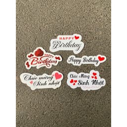 Banner Chúc Mừng sinh nhật,Happy birthday,trang trí bánh kem,giỏ quà... 3