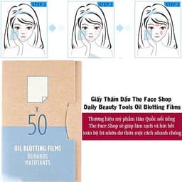 Giấy thấm dầu dạng phim The Face Shop Oil Blotting Films 55x85mm 50 Miếng / Túi Skin House 6