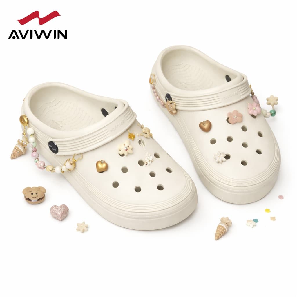 [AVG001] [ĐẶT TĂNG LÊN 1 SIZE] Dép Sục Nam Nữ AVIWIN AVIGO-001 Chất EVA Siêu Nhẹ - [Tặng Kèm Charm]