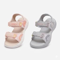 Sandal Biti's Bé Gái Màu Xám/Kem BEG005400 9