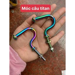 Móc cheo đồ xe máy .titan.inox móc u.móc câu.móc gạt 4