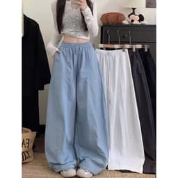 Quần Kaki Thun Hè Ống Rộng Tôn Dáng Chiều Dài 95cm/100cm 3