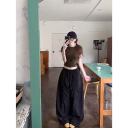 Quần Kaki Thun Hè Ống Rộng Tôn Dáng Chiều Dài 95cm/100cm 7