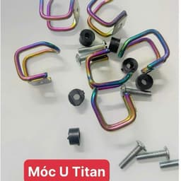 Móc cheo đồ xe máy .titan.inox móc u.móc câu.móc gạt 2