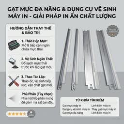 Bộ Gạt Mực Gạt Từ 12A 49A 05A 53A Dùng Cho Canon 2900 HP 1320 2015 Chống Sọc Đậm Nét Bền Đẹp 4