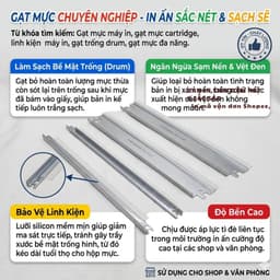 Bộ Gạt Mực Gạt Từ 12A 49A 05A 53A Dùng Cho Canon 2900 HP 1320 2015 Chống Sọc Đậm Nét Bền Đẹp 2