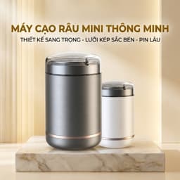 Máy Cạo Râu Mini Sạc Pin 3 Lưỡi – Máy Cạo Râu Cầm Tay Nhỏ Gọn Chống Nước, Sạc USB Tiện Lợi 1