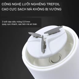 Máy Cạo Râu Mini Sạc Pin 3 Lưỡi – Máy Cạo Râu Cầm Tay Nhỏ Gọn Chống Nước, Sạc USB Tiện Lợi 5