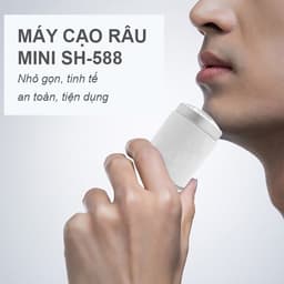 Máy Cạo Râu Mini Sạc Pin 3 Lưỡi – Máy Cạo Râu Cầm Tay Nhỏ Gọn Chống Nước, Sạc USB Tiện Lợi 6