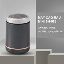 Máy Cạo Râu Mini Sạc Pin 3 Lưỡi – Máy Cạo Râu Cầm Tay Nhỏ Gọn Chống Nước, Sạc USB Tiện Lợi 2