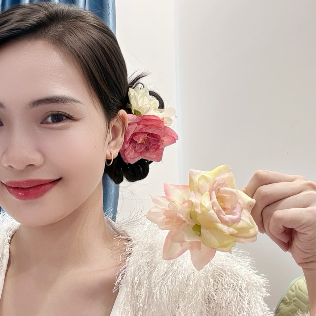 Kẹp Tóc Hoa Pastel Hàn Quốc Siêu Xinh – Kẹp Tóc Nữ Dễ Thương, Đi Chơi / Chụp Ảnh / Outfit Ngọt Ngào