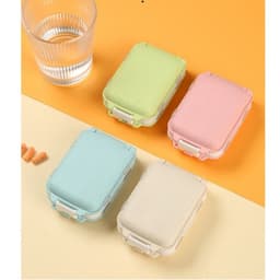 Hộp Chia Thuốc 7 Ngăn Mini Du Lịch, Hộp Đựng Thuốc & Trang Sức Nắp Kín Chống Ẩm Nhỏ Gọn 6