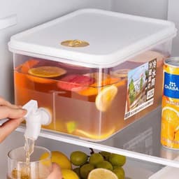 Bình Nước Có Vòi 5L Để Tủ Lạnh Đa Năng Chịu Nhiệt Nóng Lạnh Nhựa PP An Toàn Tiện Lợi 6