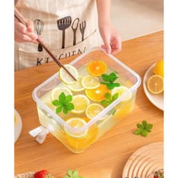 Bình Nước Có Vòi 5L Để Tủ Lạnh Đa Năng Chịu Nhiệt Nóng Lạnh Nhựa PP An Toàn Tiện Lợi 2