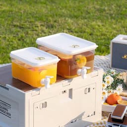 Bình Nước Có Vòi 5L Để Tủ Lạnh Đa Năng Chịu Nhiệt Nóng Lạnh Nhựa PP An Toàn Tiện Lợi 1