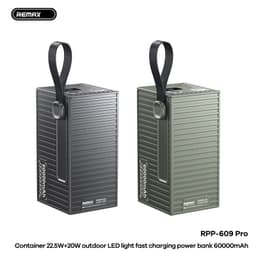Pin Dự Phòng 22.5W Remax RPP-609 Pro Led % 60.000mAh và 20W Baseus Qpow Pro 20.000mAh 2