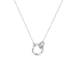 Dây chuyền nữ nhẫn đôi đính đá thanh lịch, phong cách Hàn Quốc | Ocean Charm 5