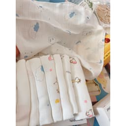 Set 6 Khăn Sữa Sợi Tre Cho Bé 4 Lớp Organic – Mềm Mịn, Kháng Khuẩn, Thấm Hút Tốt, Bền Bỉ 2