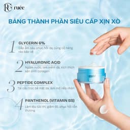 Kem Phục Hồi Cấp Ẩm RUÉE B5 Aqua Hyaluronic Water Glow Cream 50ml – Cấp Ẩm Sâu, Da Căng Bóng Mềm Mịn 5