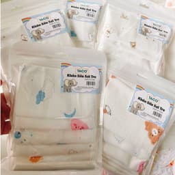 Set 6 Khăn Sữa Sợi Tre Cho Bé 4 Lớp Organic – Mềm Mịn, Kháng Khuẩn, Thấm Hút Tốt, Bền Bỉ 1