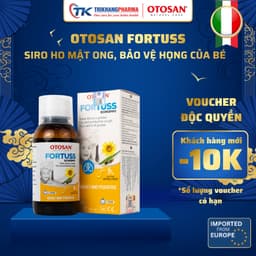 Siro Ho Cho Bé Otosan Fortuss Vị Mật Ong Ngọt Giảm Ho Khan Đau Rát Khàn Tiếng Tan Đờm Chai 180g 1