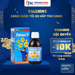 Canxi Cho Bé CALCION3 Bổ Sung Canxi, Magie, Vitamin D3 & K2 Hỗ Trợ Phát Triển Xương, Răng, Nhập Khẩu Chính Hãng 1