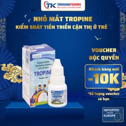 Nước Nhỏ Mắt Cận TROPINE Kiểm Soát Cận Thị Cho Trẻ Trên 6 Tuổi 10ml Chính Hãng [Date 06/2028] 1