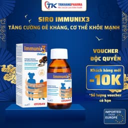 Siro Tăng Sức Đề Kháng Cho Bé Immunix3 Children OTOSAN Cho Bé Lọ 150ml Syrup Hỗ Trợ Miễn Dịch Tăng Cường Sức Khoẻ 1