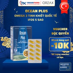 Omega 3 Ocean Plus Tinh Khiết Đậm Đặc ORZAX Nhập Khẩu Châu Âu Giúp Hỗ Trợ Não Bộ, Mắt, Tim Mạch 30 Viên 1