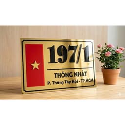 Biển Số Nhà Alu Vàng Gương/Đen Mờ chữ số Nổi 3D Cao Cấp - Thiết Kế Theo Yêu Cầu Chống Nắng Mưa,Độ Bền Cao,Đẹp Sang Trọng 7