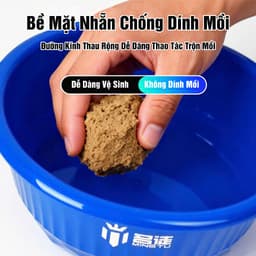 Bộ 2 Thau Trộn Mồi Câu Cá Mingtu Cao Cấp Chậu Trộn Mồi Dầy Dặn Độ Bền Cao 4