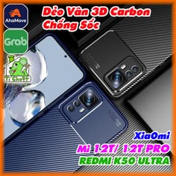 Ốp Lưng XIA0MI Mi 12T/ 12T PRO/ Redmi K50 ULTRA AutoFocus Vân 3D Carbon Chống Sốc 1