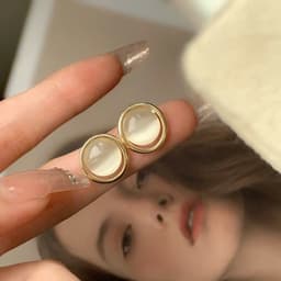 Bông Tai/Khuyên Tai Nữ Phong Cách Vintage Retro Thanh Lịch - Quà Tặng Vibe Ocean Charm, Tiểu Thư Sang Trọng 3