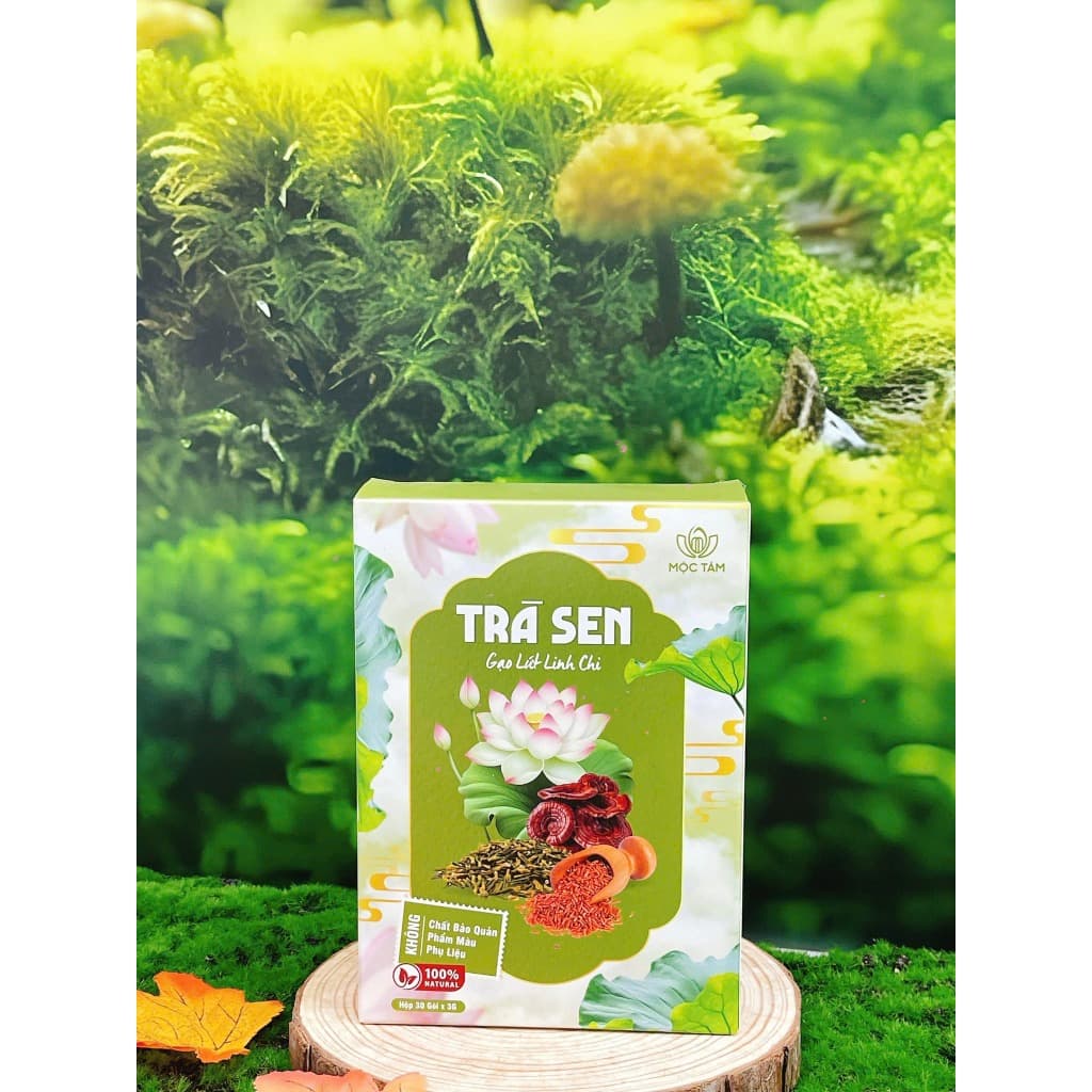 [COMBO 3 HỘP] Trà Sen Gạo Lứt Linh Chi Hỗ Trợ Giấc Ngủ , Vóc Dáng , Thanh Lọc Cơ Thể