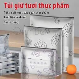 Combo 100 Túi Zíp Bạc Đa Năng Nóng Lạnh, Đủ Kích Thước, Túi Zip Nóng Lạnh 9